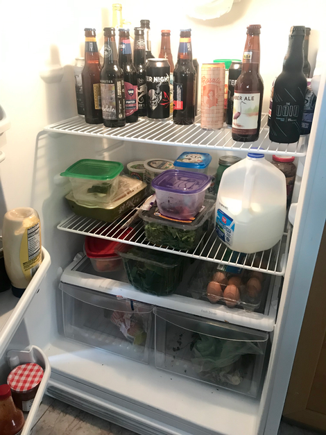 I’m happily in a relationship, but here is a photo of my fridge.